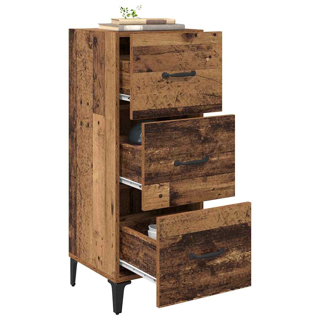 Sideboard Old Wood 34.5 x 34 x 90 cm Engineered Wood