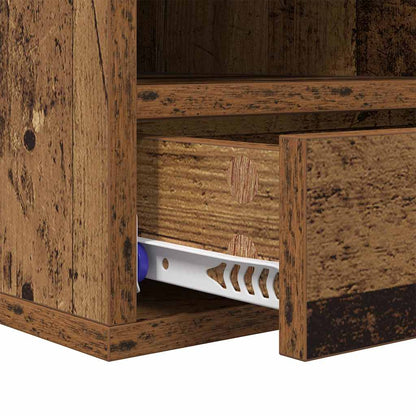 Printer Stand Old Wood 40 x 32 x 24 cm Engineered Wood