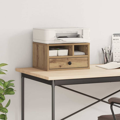 Printer Stand Artisan Oak 40 x 32 x 24 cm Engineered Wood