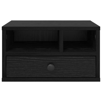 Printer Stand Black Oak 40 x 32 x 24 cm Engineered Wood