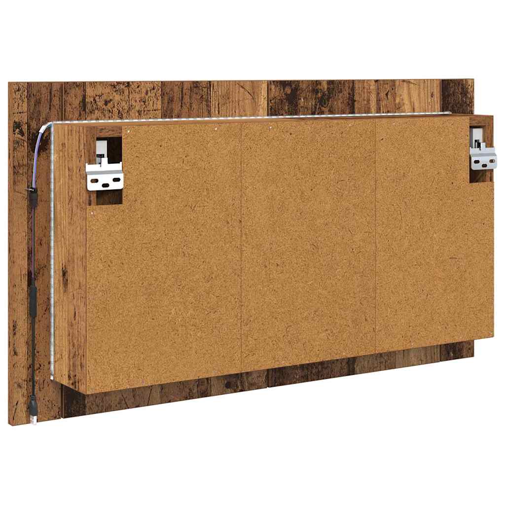 Bathroom Mirror Cabinet with Shelf Old Wood 80 x 12 x 45 cm