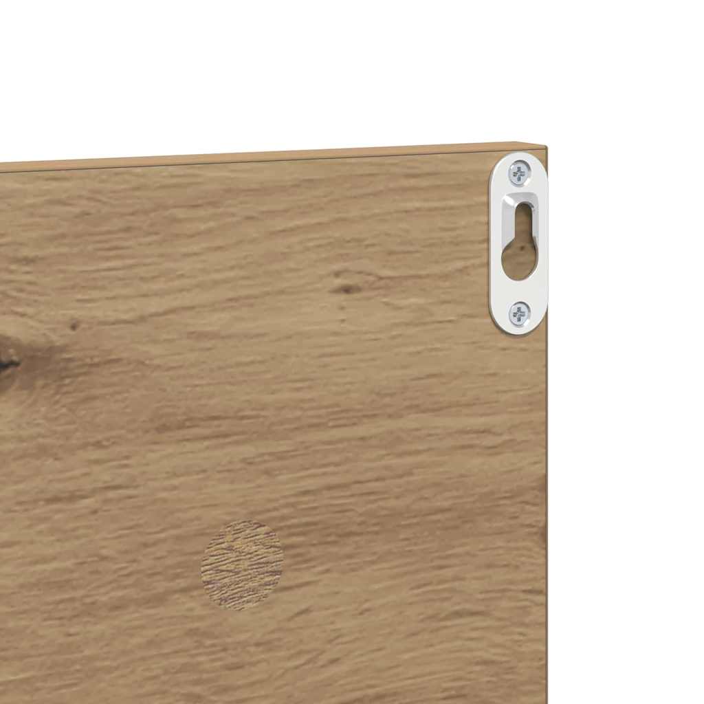 Wall Shelves with Shelf 4 pcs Artisan Oak 80 x 11.5 x 18 cm