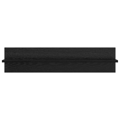 Wall Shelves 4 pcs Black Oak 80 x 11.5 x 18 cm Engineered Wood