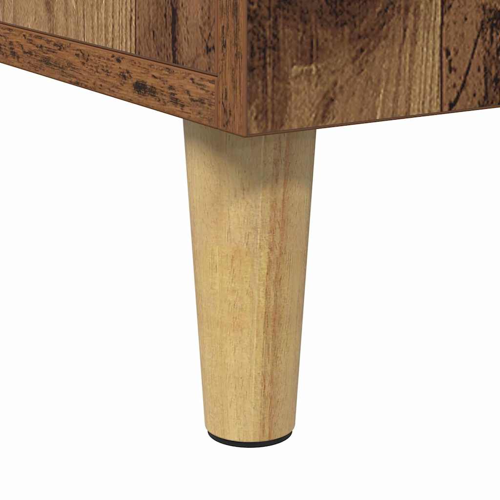 Desk with Shelf Old Wood 140 x 50 x 75 cm Engineered Wood
