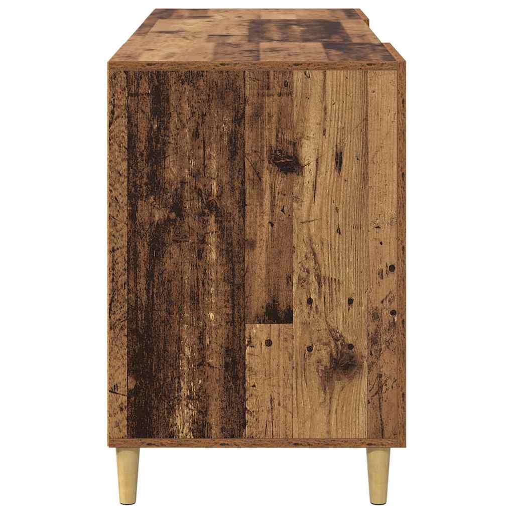 Desk with Shelf Old Wood 140 x 50 x 75 cm Engineered Wood