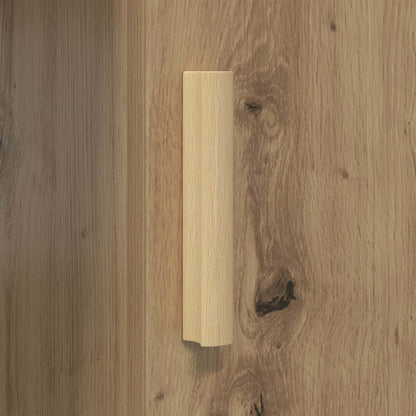 Desk with Shelf Artisan Oak 140 x 50 x 75 cm Engineered Wood