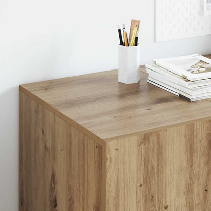 Desk with Shelf Artisan Oak 140 x 50 x 75 cm Engineered Wood