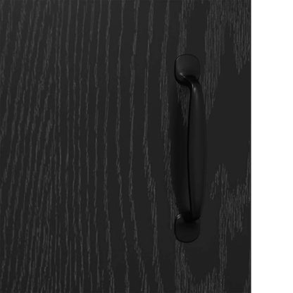Sideboard Black Oak 69.5 x 34 x 90 cm Engineered Wood