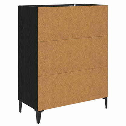 Sideboard Black Oak 69.5 x 34 x 90 cm Engineered Wood