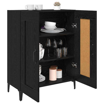 Sideboard Black Oak 69.5 x 34 x 90 cm Engineered Wood