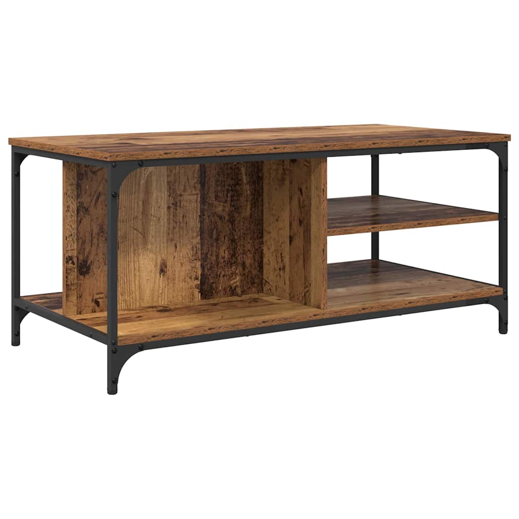 Coffee Table Old Wood 100 x 50 x 45 cm Engineered Wood
