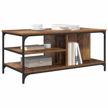 Coffee Table Old Wood 100 x 50 x 45 cm Engineered Wood