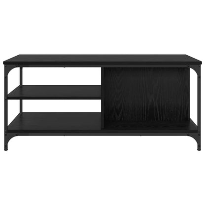 Coffee Table Black Oak 100 x 50 x 45 cm Engineered Wood
