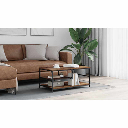 Coffee Table Old Wood 90 x 49 x 40 cm Engineered Wood
