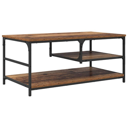 Coffee Table Old Wood 90 x 49 x 40 cm Engineered Wood