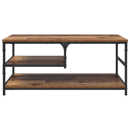 Coffee Table Old Wood 90 x 49 x 40 cm Engineered Wood