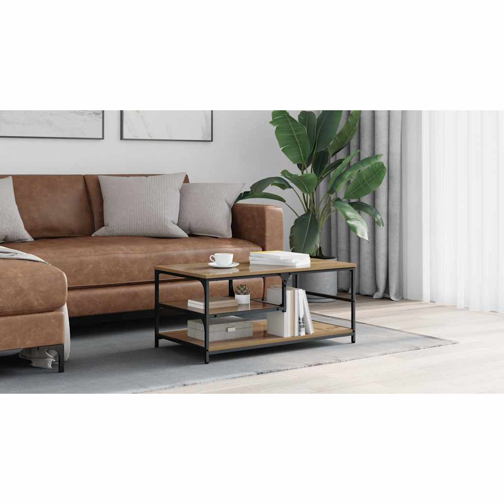 Coffee Table Artisan Oak 90 x 49 x 40 cm Engineered Wood