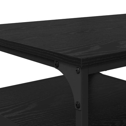 Coffee Table Black Oak 90 x 49 x 40 cm Engineered Wood