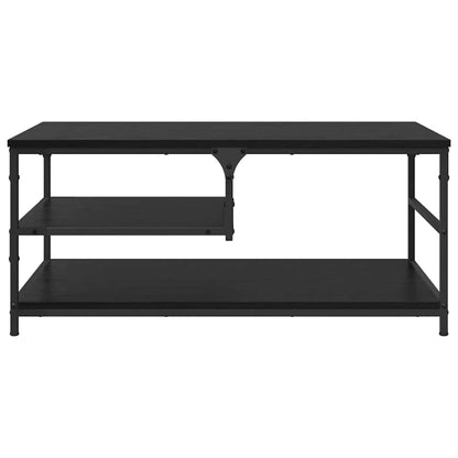 Coffee Table Black Oak 90 x 49 x 40 cm Engineered Wood