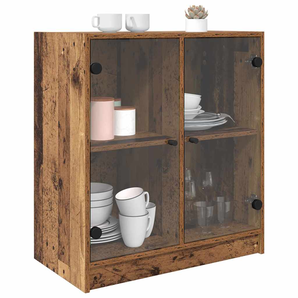 Side Cabinet Old Wood 68 x 37 x 75.5 cm Engineered Wood