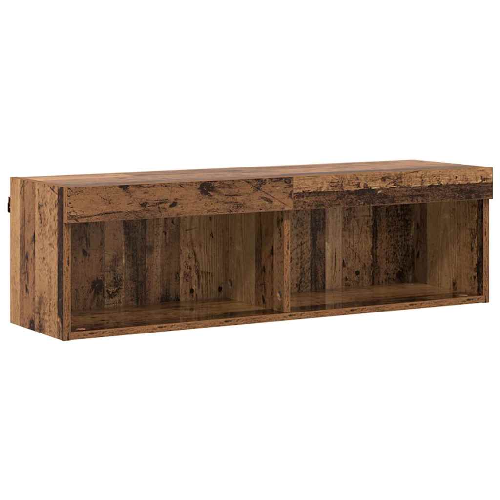 TV Cabinet Set Old Wood 100 x 30 x 30 cm Engineered Wood