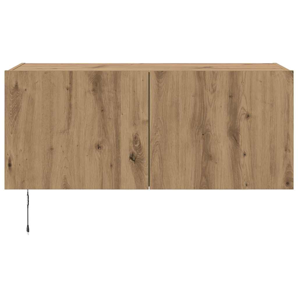 TV Wall Cabinet Artisan Oak 100 x 35 x 41 cm Engineered Wood