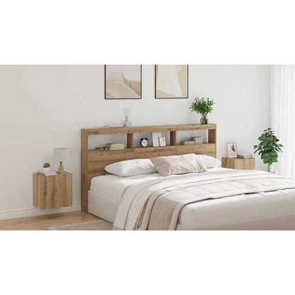 Headboard Artisan Oak 200 x 17 x 102 cm Engineered Wood