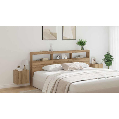 Headboard Artisan Oak 220 x 17 x 102 cm Engineered Wood