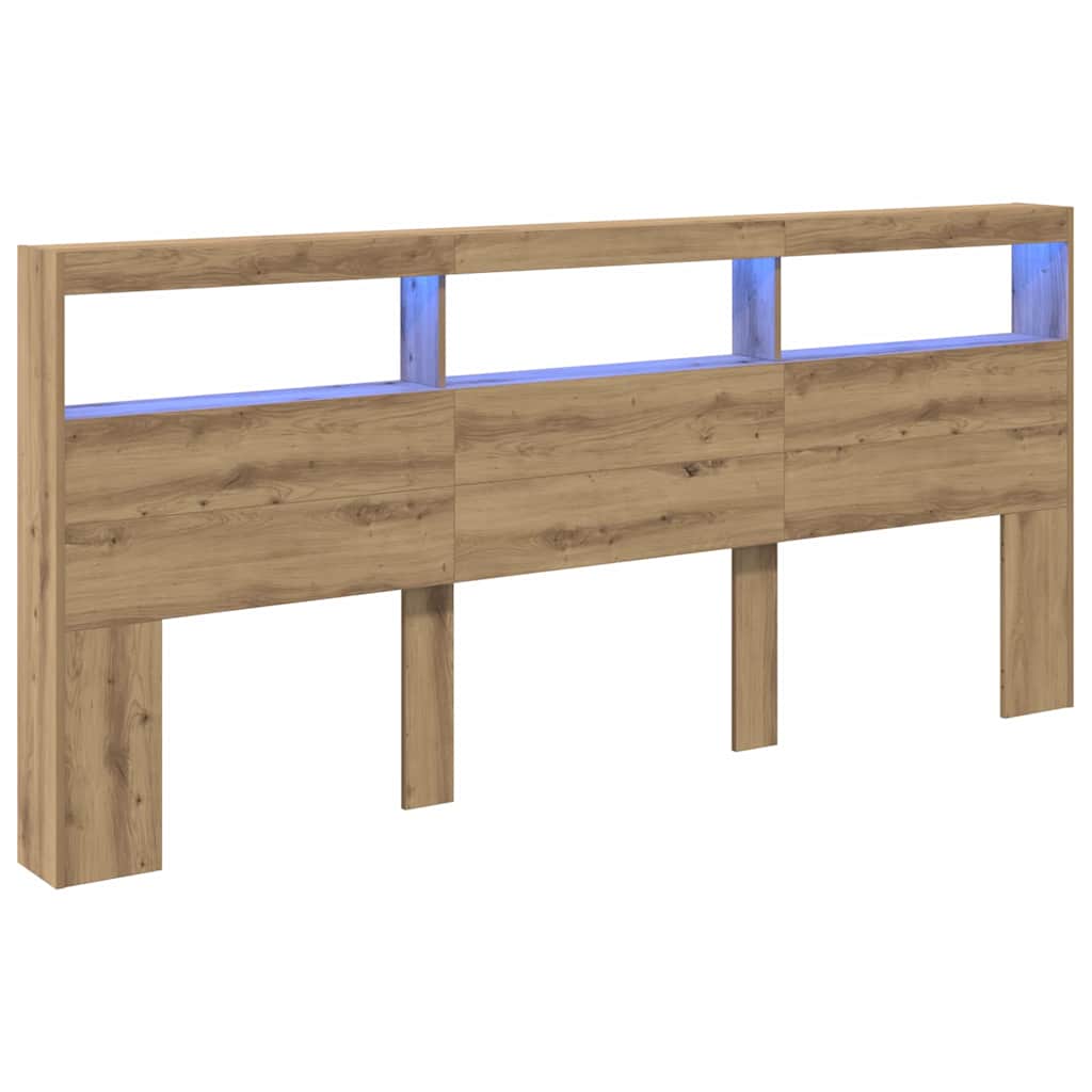 Headboard Artisan Oak 220 x 17 x 102 cm Engineered Wood