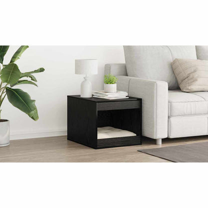 Cat Litter Box Enclosure Black Oak 47 x 59 x 42 cm