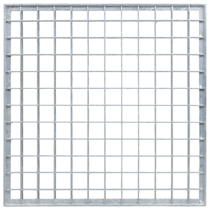 Grating Silver 40 x 40 x 2 cm Hot-Dip Galvanised Steel