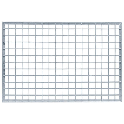 Grating Silver 60 x 40 x 2 cm Hot-Dip Galvanised Steel