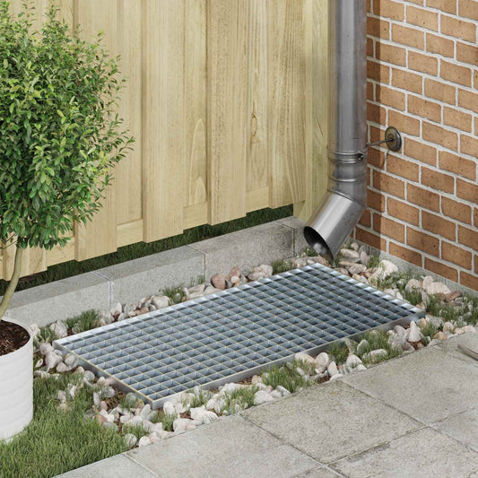 Grating Silver 80 x 40 x 2 cm Hot-Dip Galvanised Steel