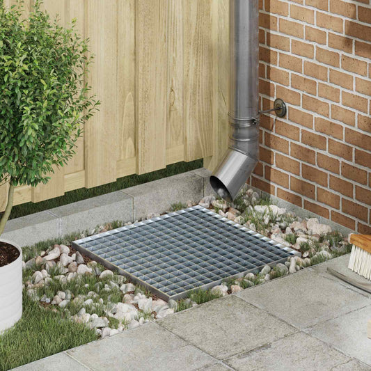 Grating Silver 50 x 50 x 2 cm Hot-Dip Galvanised Steel