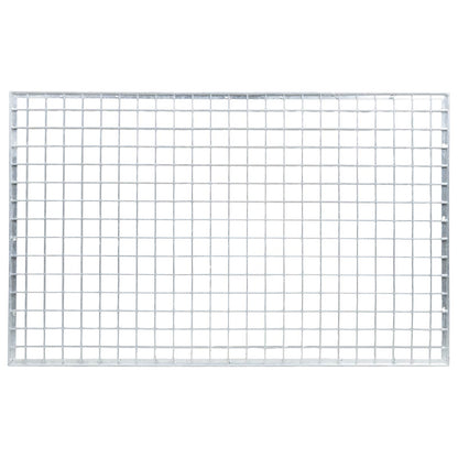 Grating Silver 80 x 50 x 2 cm Hot-Dip Galvanised Steel