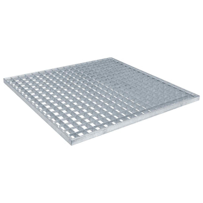 Grating Silver 60 x 60 x 2 cm Hot-Dip Galvanised Steel