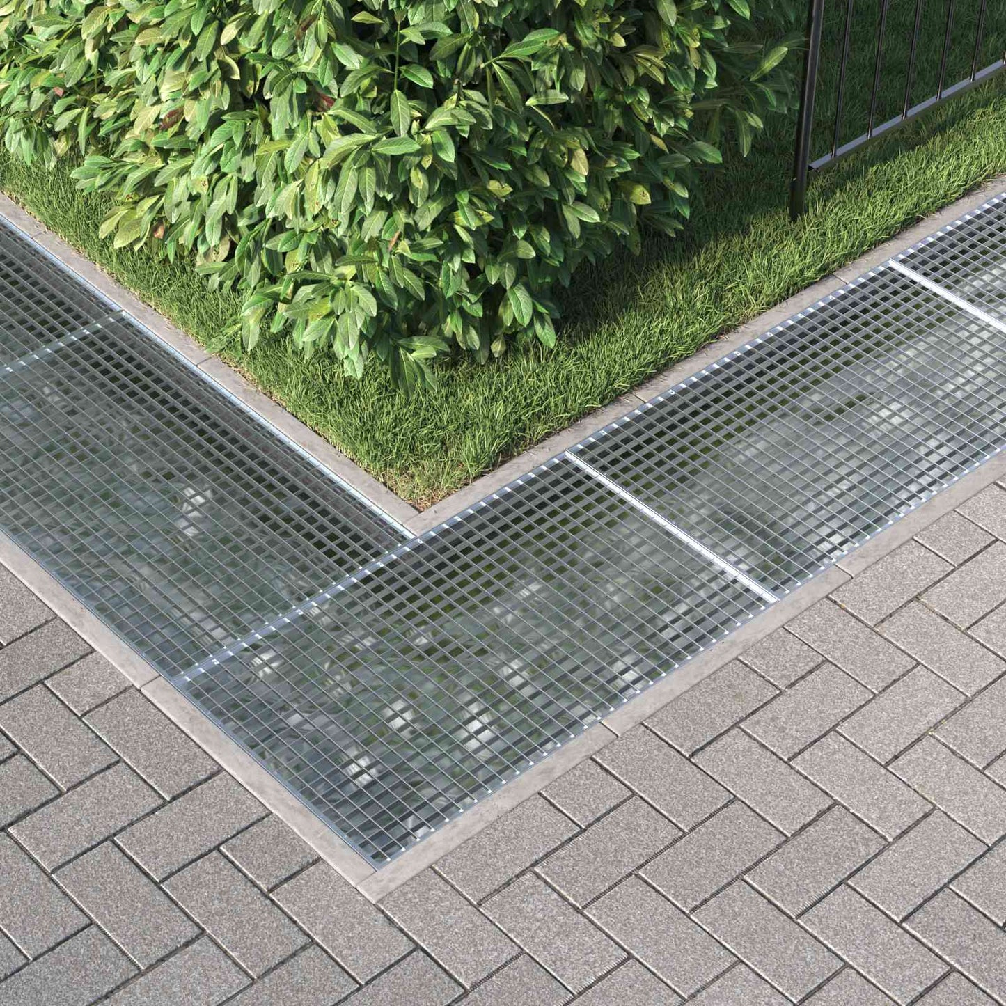 Grating Silver 100 x 60 x 2 cm Hot-Dip Galvanised Steel