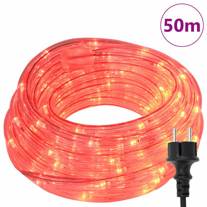 Rope Light with 1200 LEDs Red 50 m PVC