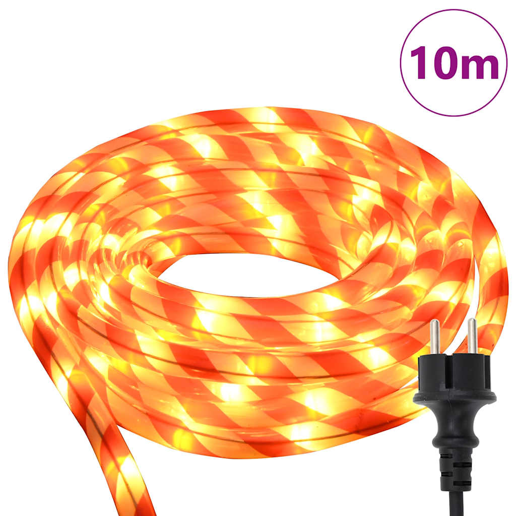 Rope Light with 240 LEDs Warm White 10 m PVC