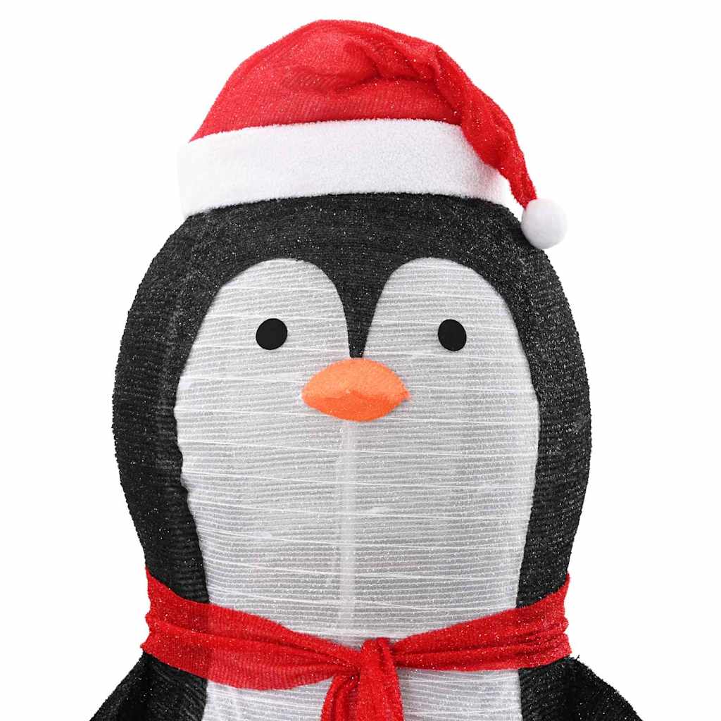 Snow Penguin Figure with 600 LEDs Warm White 78 x 178 cm Fabric