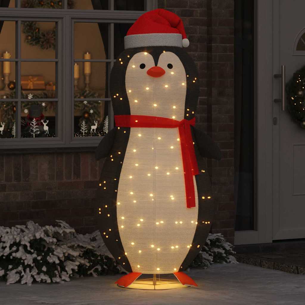 Snow Penguin Figure with 600 LEDs Warm White 78 x 178 cm Fabric