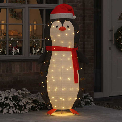 Snow Penguin Figure with 600 LEDs Warm White 78 x 178 cm Fabric