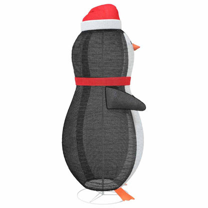 Snow Penguin Figure with 600 LEDs Warm White 78 x 178 cm Fabric
