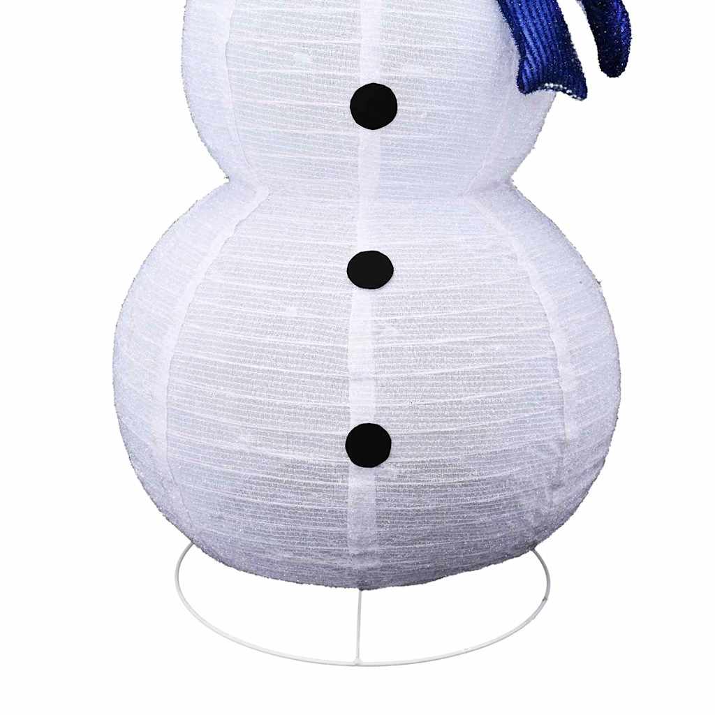 Christmas Snowman Family with 270 LEDs 3 pcs Warm White Fabric