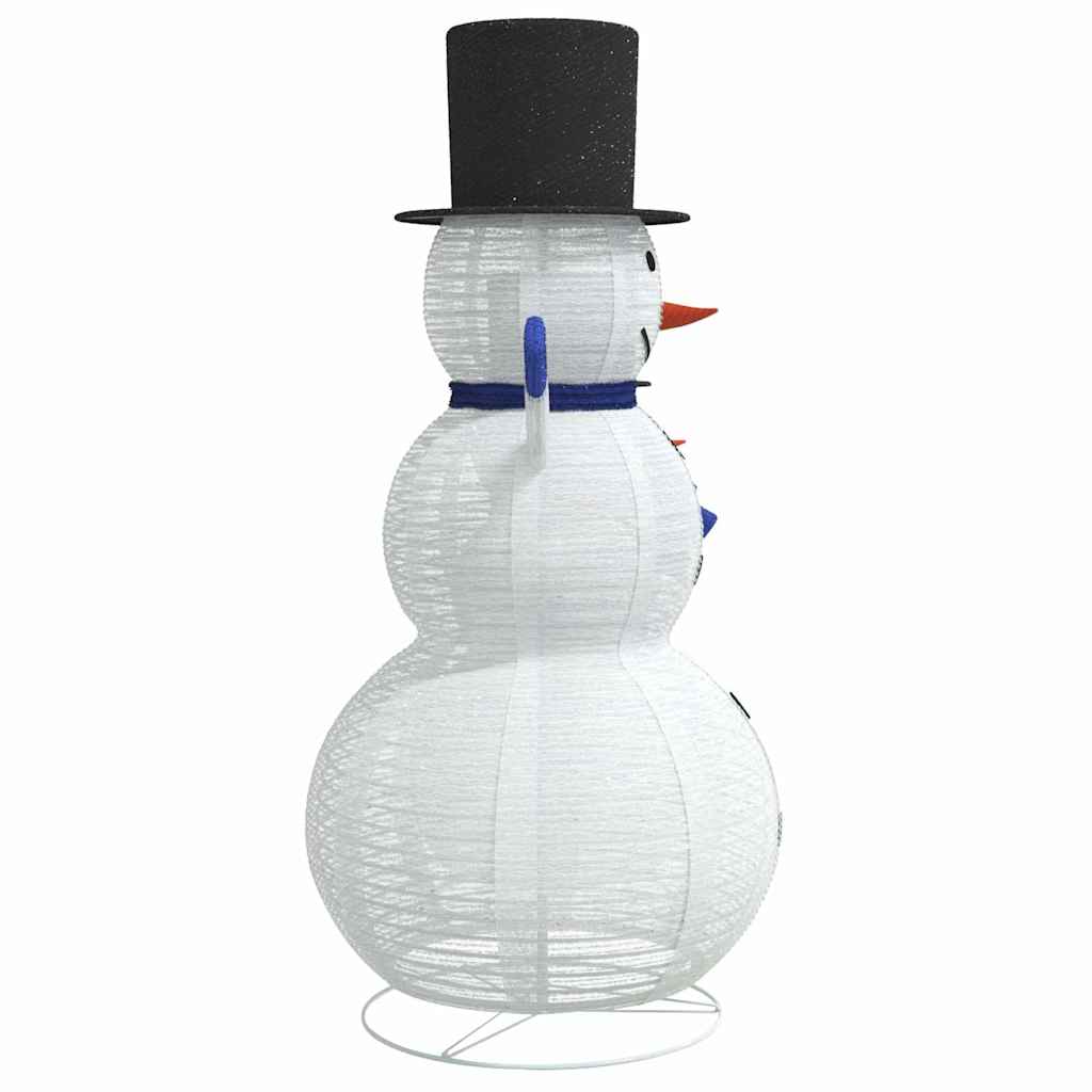 Christmas Snowman Family with 270 LEDs 3 pcs Warm White Fabric
