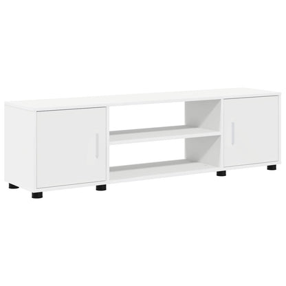 TV Cabinet Set Wall-mounted 4 pcs White Engineered wood