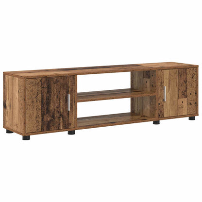 TV Cabinet Set Wall-mounted 4 pcs Old Wood Engineered wood