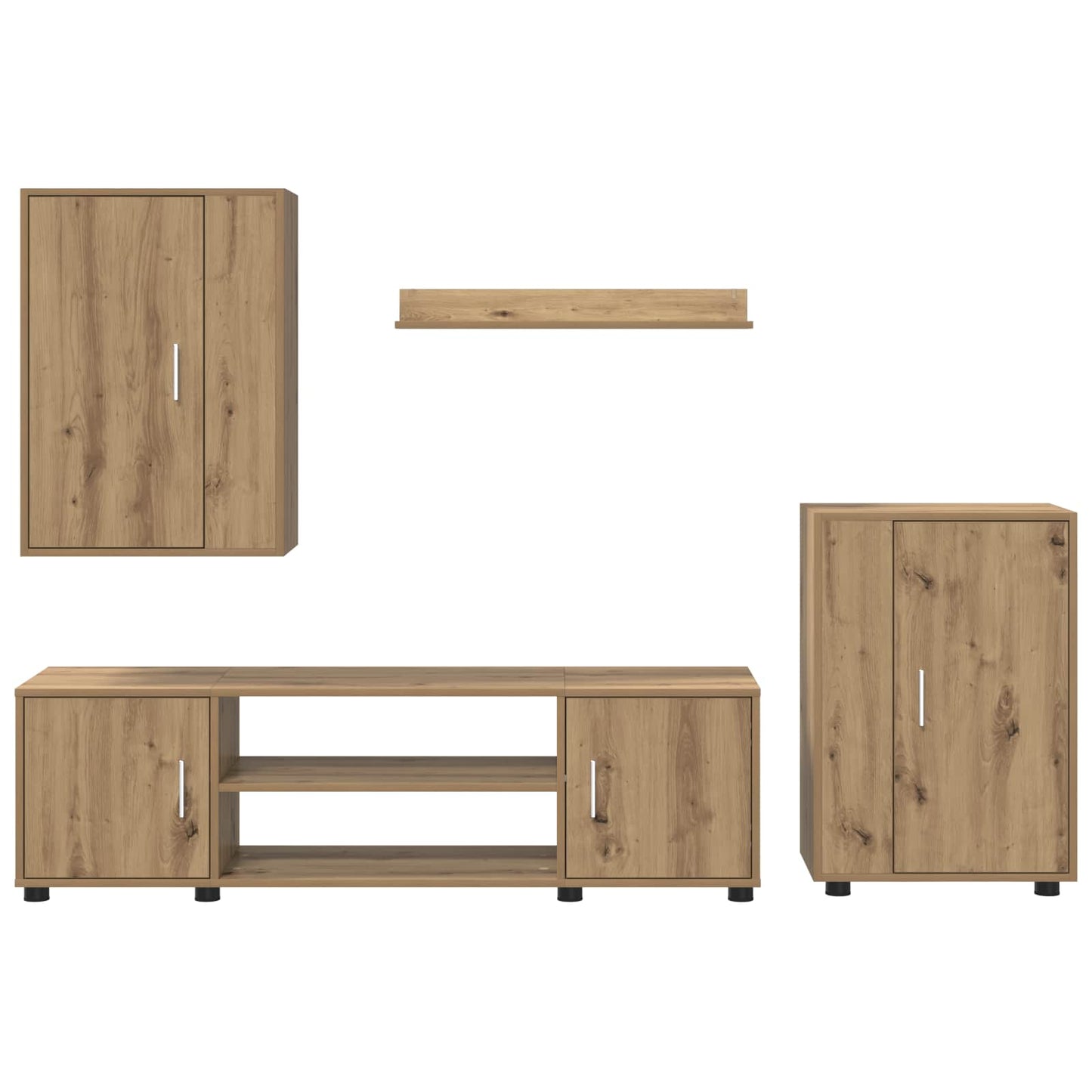 TV Cabinet Set Artisan Oak Engineered wood