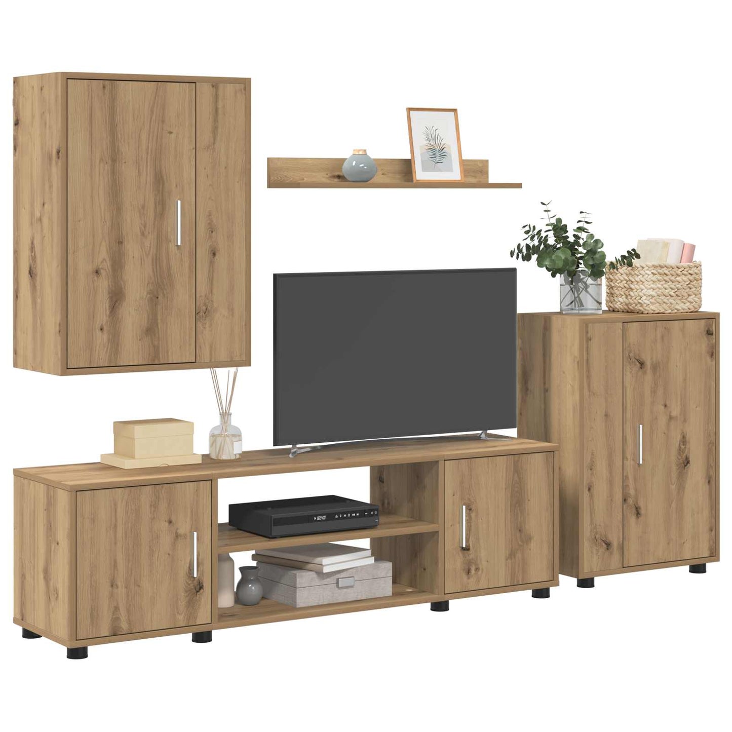 TV Cabinet Set Artisan Oak Engineered wood