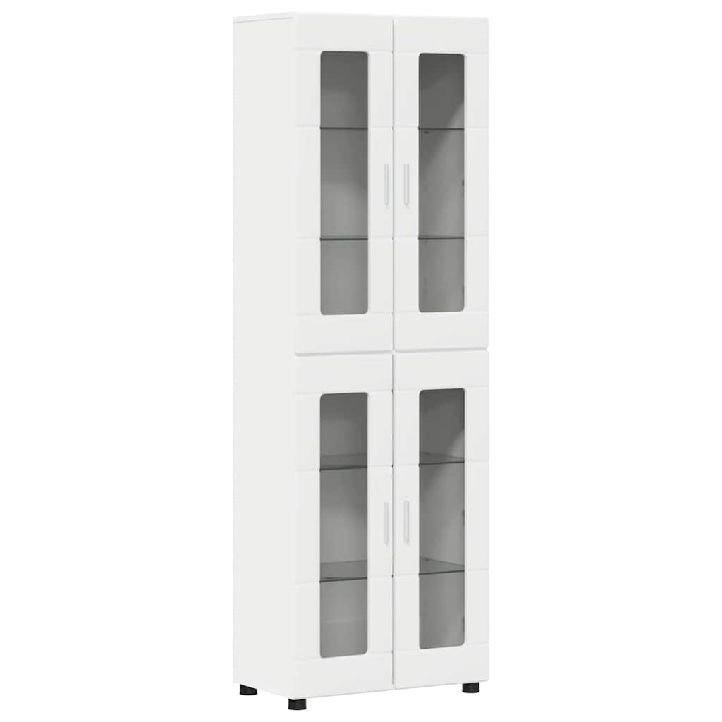 Highboard FLORIN White 60 x 35 x 182 cm Engineered Wood